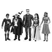 Munsters Black-and-White Figure Set